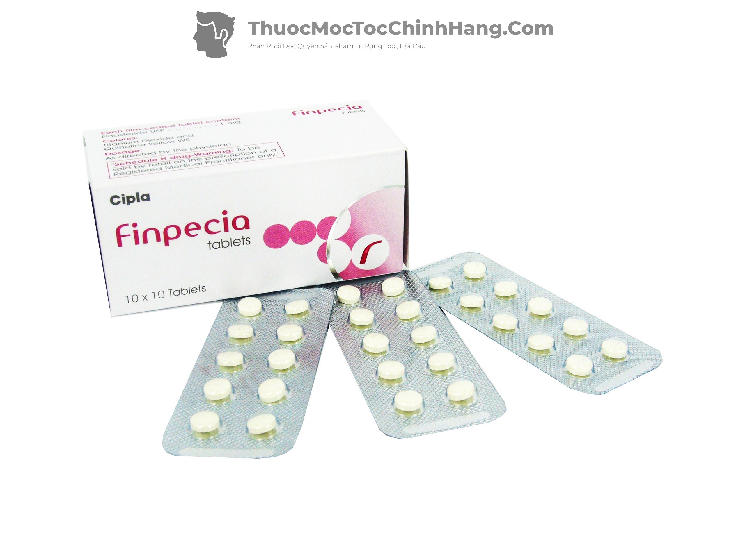 Finpecia 1mg Cipla 100 viên- Finasteride kích thích mọc tóc, ngăn rụng tóc trị hói đầu, di truyền
