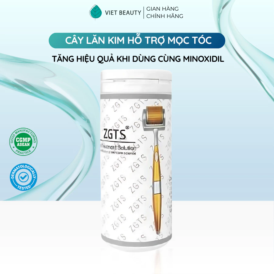 [HÀNG LOẠI 1] Lăn kim tay ZGTS kích thích mọc tóc 0,5mm chính hãng - Kết hợp cùng minoxidil
